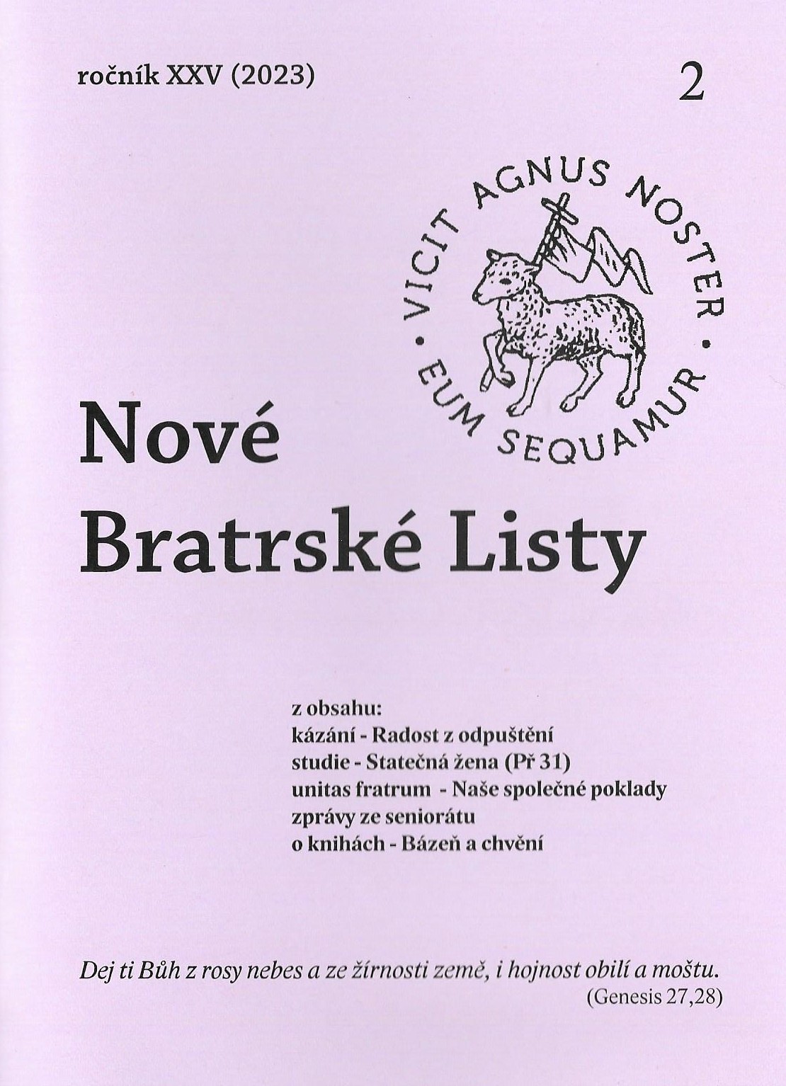 Nové bratrské listy 2023-2