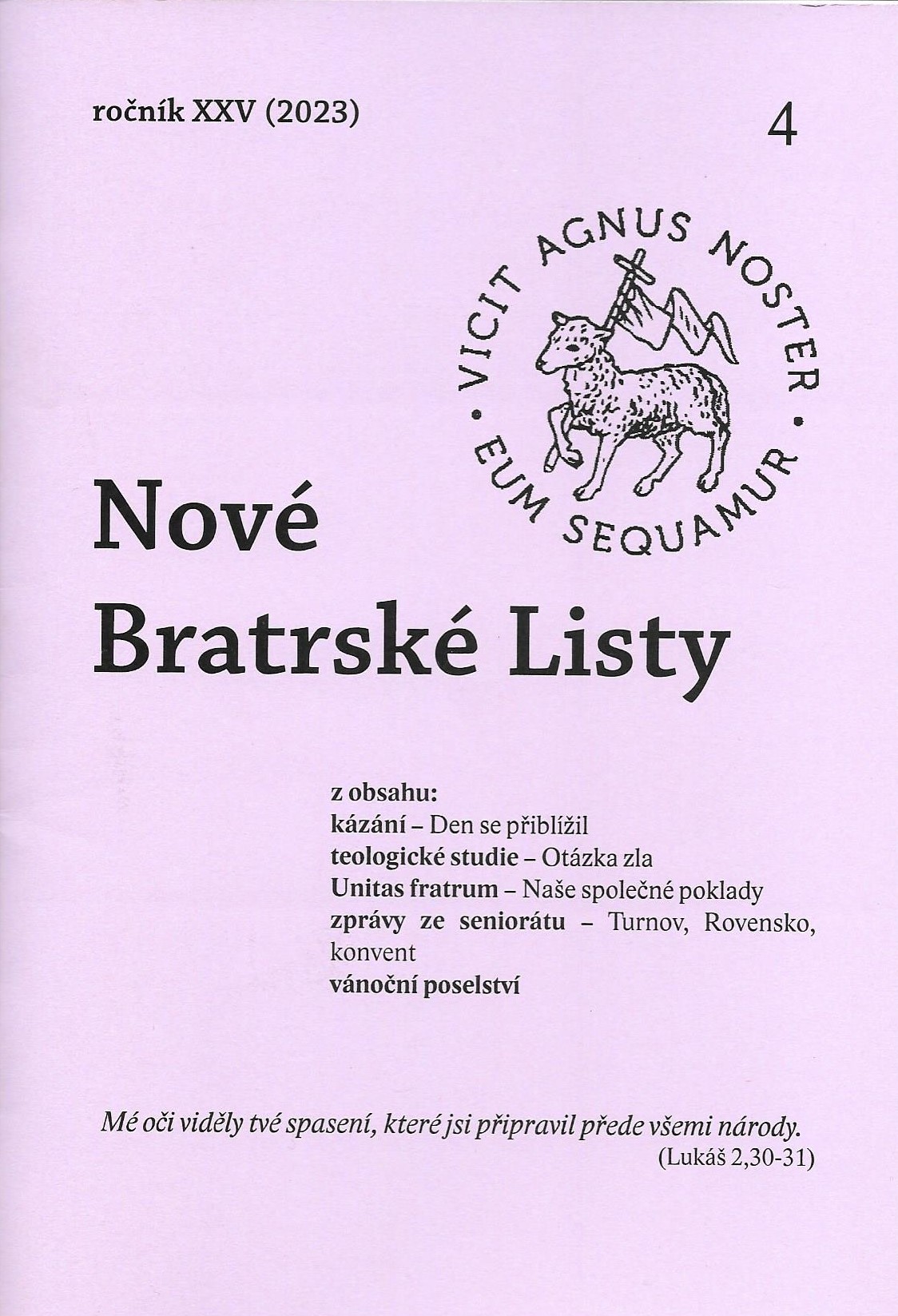 Nové bratrské listy 2023-4